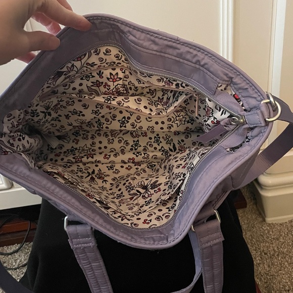 Vera Bradley Lilac Quilted Tote - Picture 6 of 12